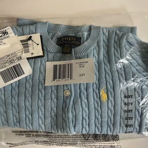 Ralph Lauren button cable knit sweater